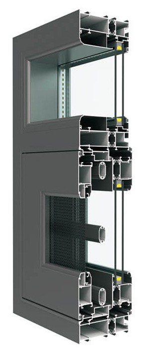 CS108内平框隔热窗纱一体系列